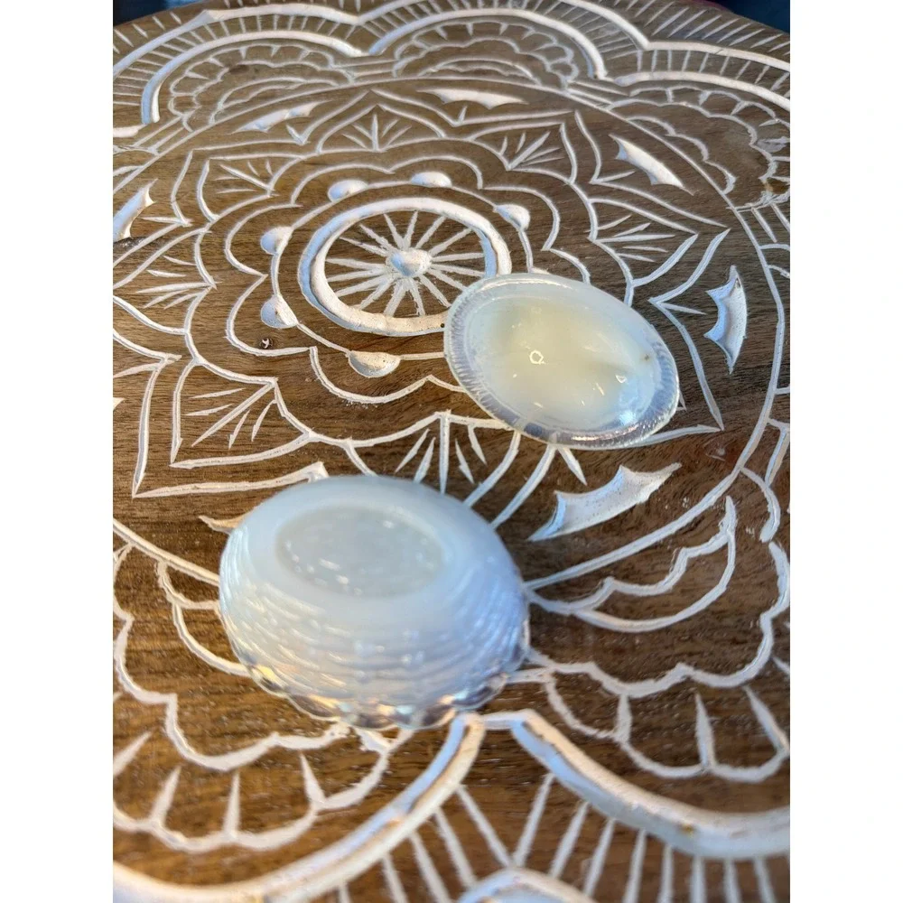 Vallerysthal Milk Glass Hen on Nest (HON) Salt Dip – Mini French Glass 2.5